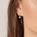 Серьги из красного золота