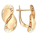 Серьги из красного золота