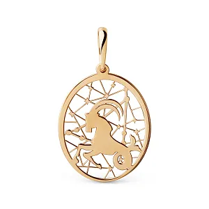 Подвеска из красного золота