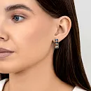 Серьги из красного золота с swiss топазами