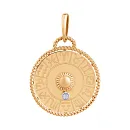 Подвеска из красного золота с фианитом