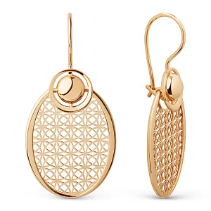 Серьги из красного золота