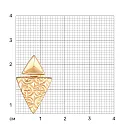 Подвеска из красного золота