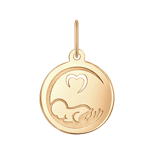 Подвеска из красного золота