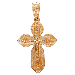 Крест из красного золота