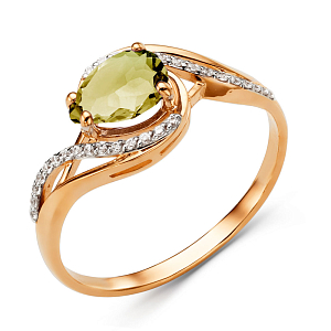 Кольцо из красного золота