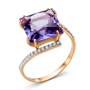 Кольцо из красного золота