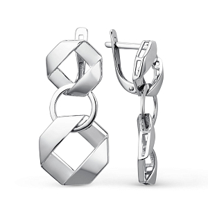 Серьги из белого золота