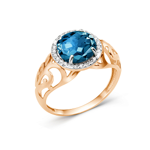 Кольцо из красного золота