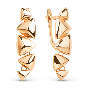 Серьги из красного золота