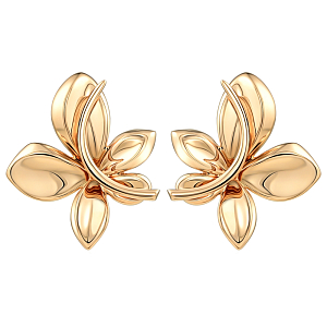 Серьги из красного золота