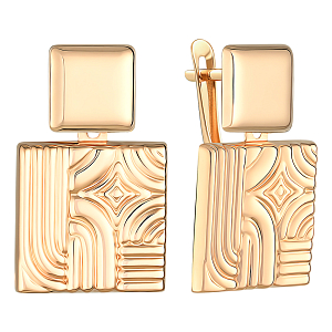 Серьги из красного золота