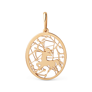 Подвеска из красного золота