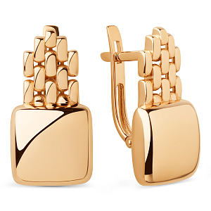 Серьги из красного золота