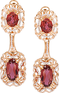 Серьги из красного золота