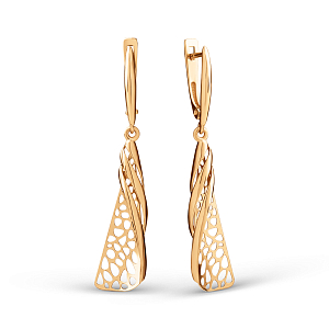 Серьги из красного золота