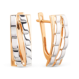 Серьги из красного золота