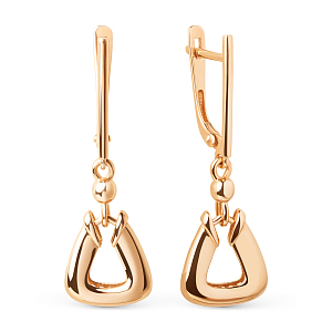 Серьги из красного золота