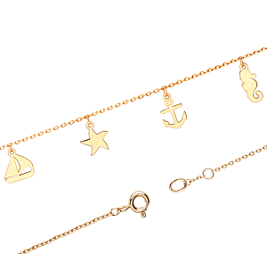 Браслет из красного золота