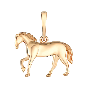 Подвеска из красного золота