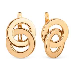 Серьги из красного золота