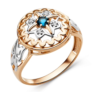 Кольцо из красного золота