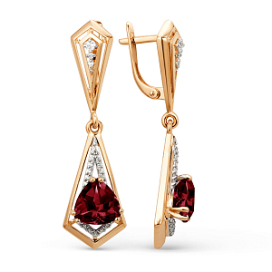 Серьги из красного золота