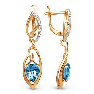 Серьги из красного золота