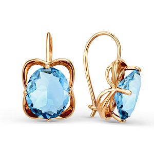 Серьги из красного золота