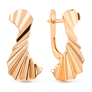 Серьги из красного золота