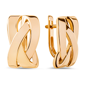 Серьги из красного золота