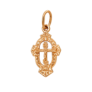 Крест из красного золота