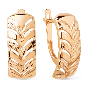 Серьги из красного золота