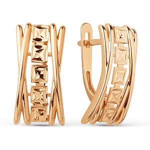 Серьги из красного золота