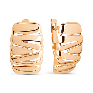 Серьги из красного золота