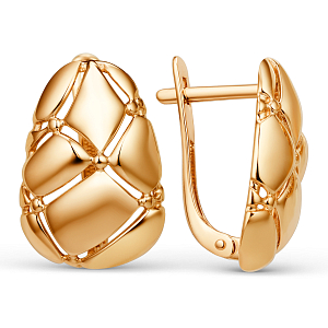 Серьги из красного золота