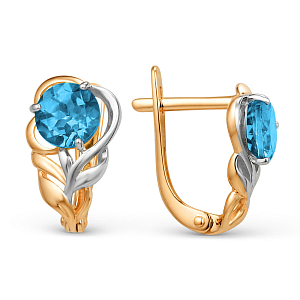 Серьги из красного золота