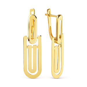 Серьги из желтого золота