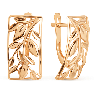 Серьги из красного золота