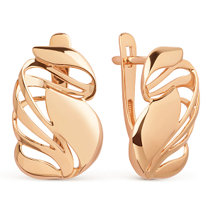 Серьги из красного золота