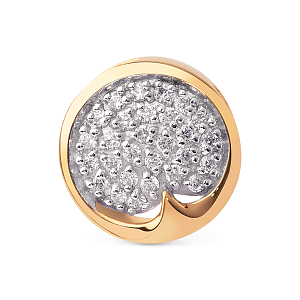 Подвеска из красного золота с фианитами