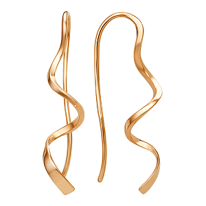 Серьги из красного золота