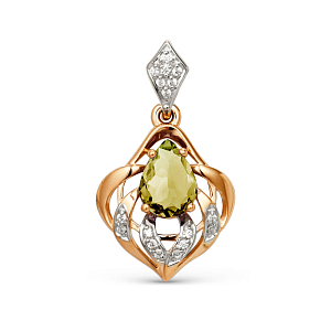 Подвеска из красного золота