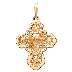Крест из красного золота