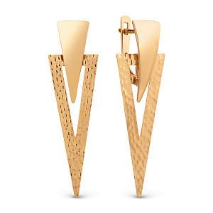 Серьги из красного золота