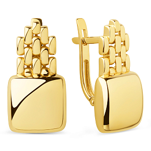 Серьги из желтого золота