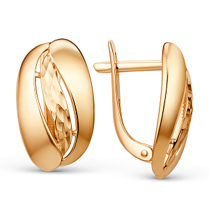 Серьги из красного золота