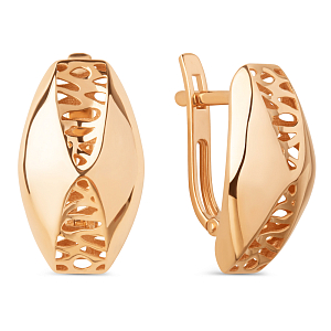 Серьги из красного золота