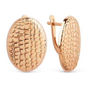 Серьги из красного золота
