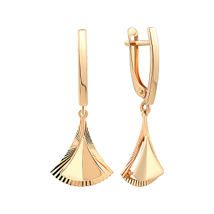 Серьги из красного золота